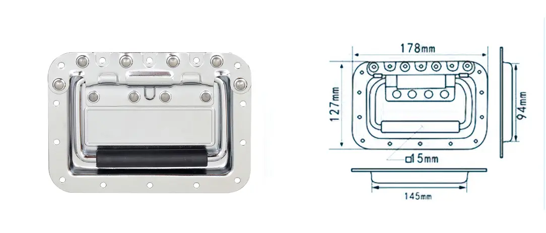 flight case pull out handle