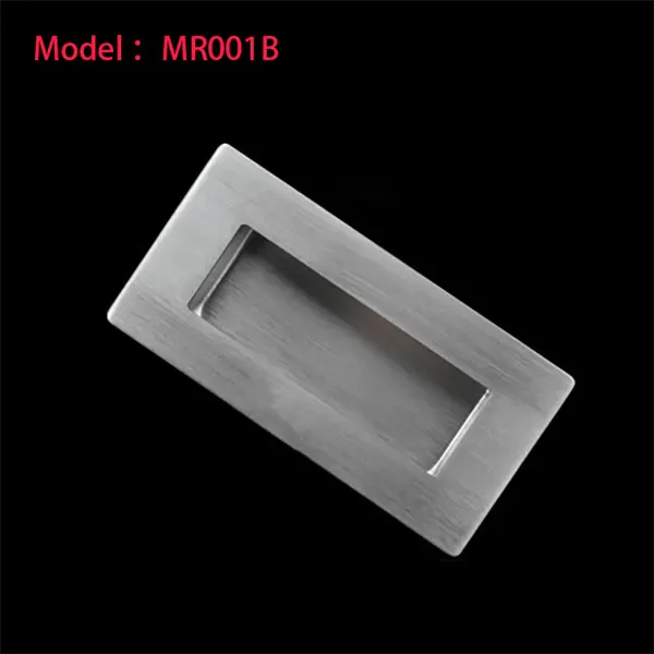 Stainless steel recessed concealed flush handle for furniture cabinet