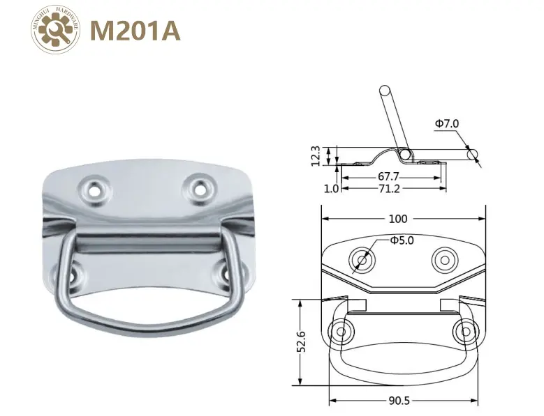Metal case handle M201Arz5