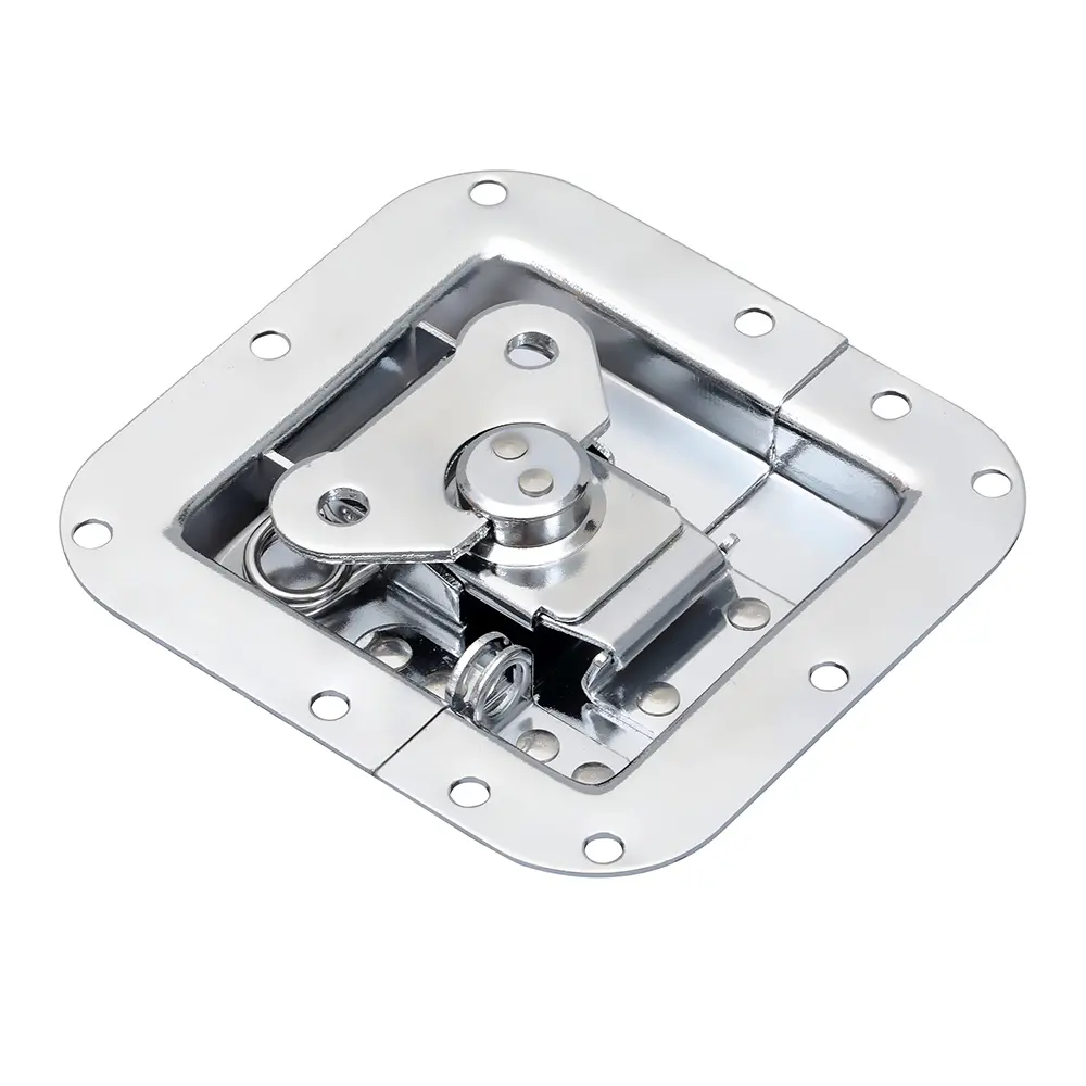 Medium size recessed butterfly latch chrome M907