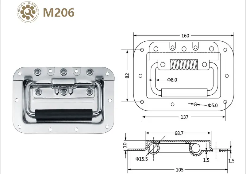 Road case handle M206 (4)oqg