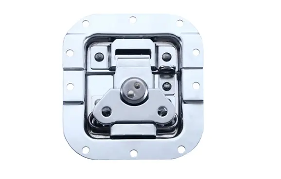Recessed latch in dish
