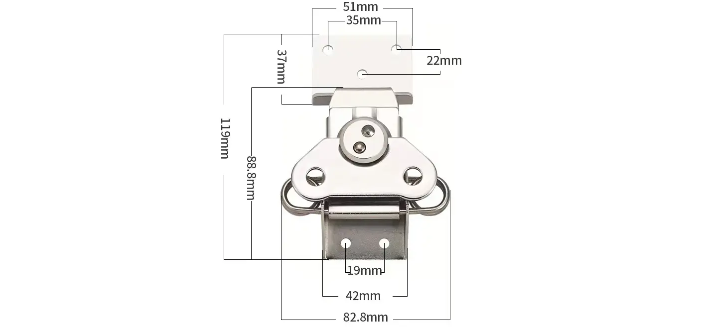 Large size butterfly latch M810 (1)1x0