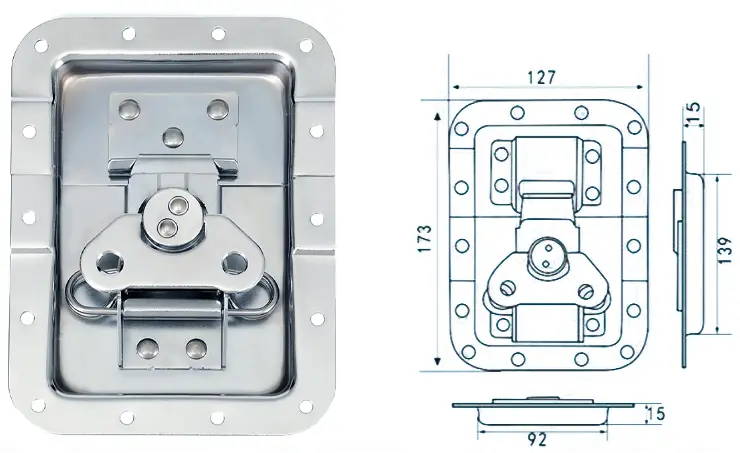 Road case latch with offset M917A-O (4)0ik
