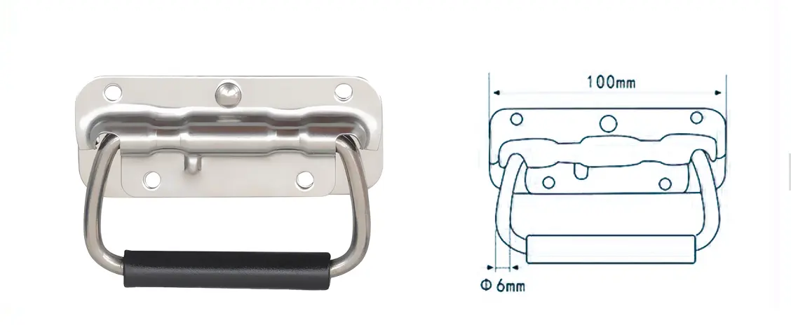 Small size stainless steel surface mounted handle (4)aul