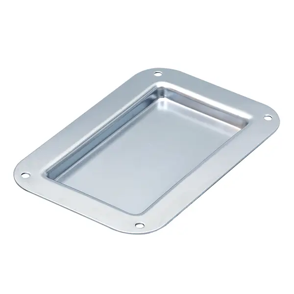 Chrome plated small narrow dish 6"