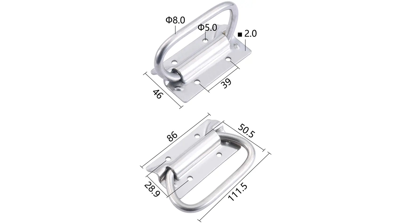 Case handle M204 with no spring (3)um3